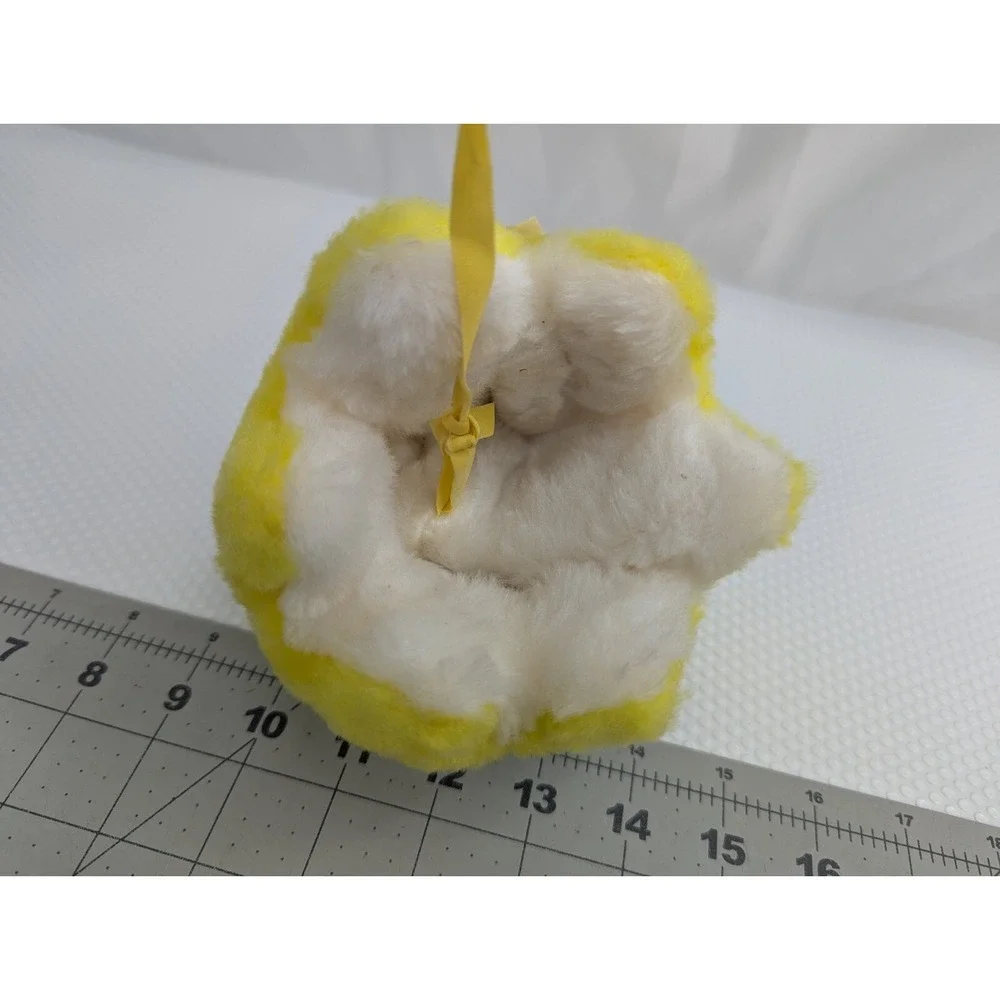 Eden Blue Bird Rattle‎ Plush Nest Yellow 7 Inch Vintage Paper Tag Stuffed Animal